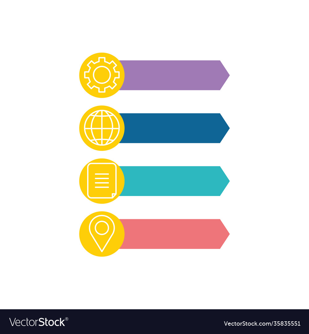 Infographic layout workflow element with business vector image Infographic layout workflow element with business
