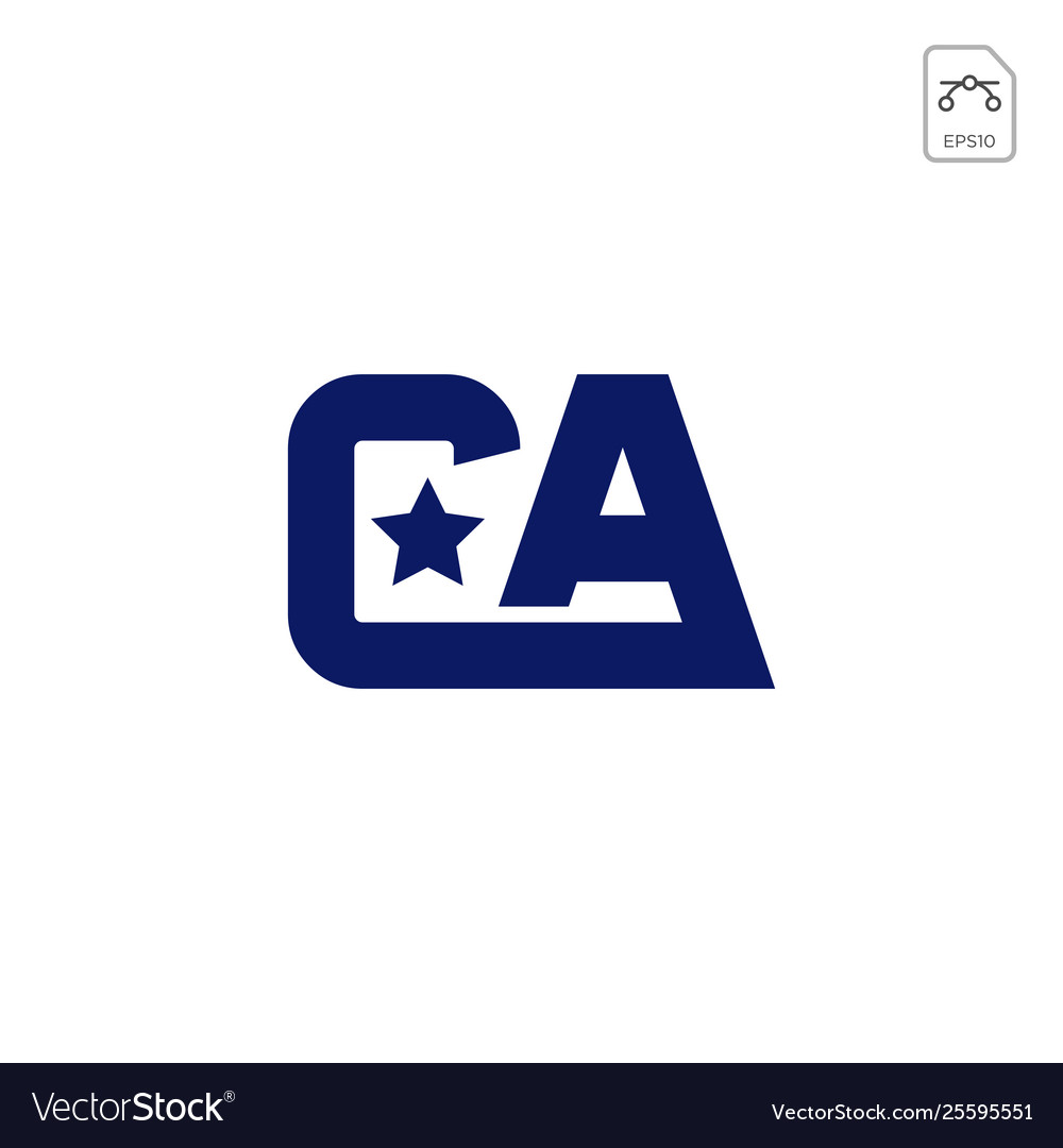 Initial ac ca a c logo template