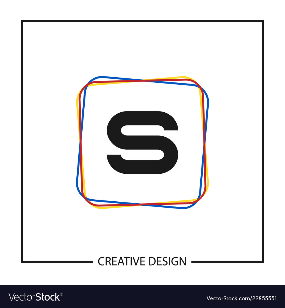 Initial letter s logo template design vector image Initial letter s logo template design
