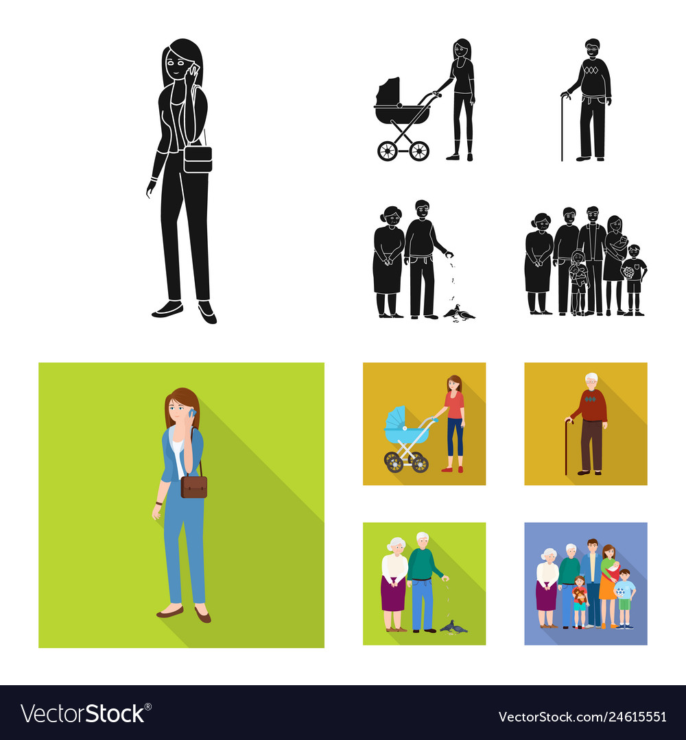 Isolated object of character and avatar symbol vector image Isolated object of character and avatar symbol