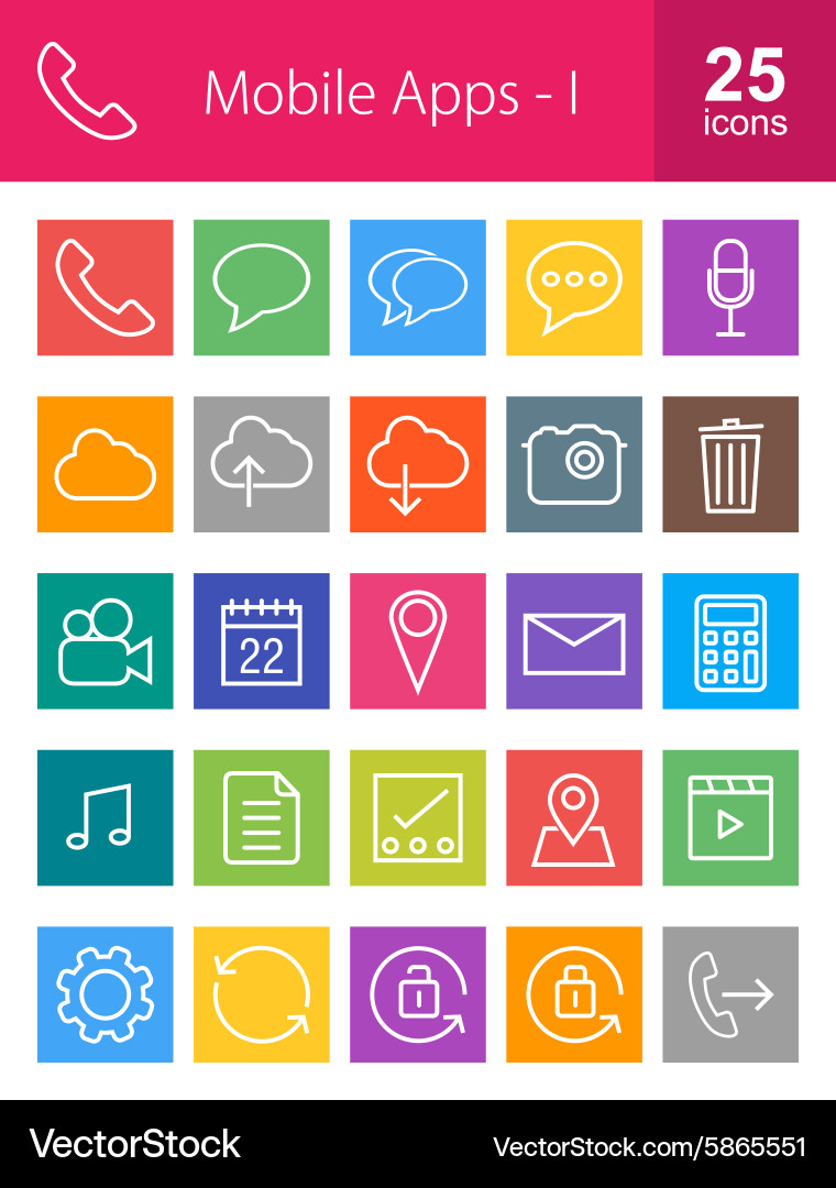 Mobile apps Royalty Free Vector Image - VectorStock
