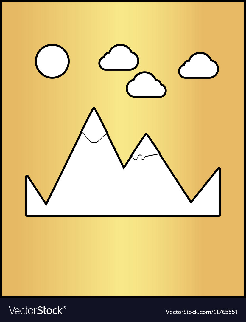 Mountains computer symbol
