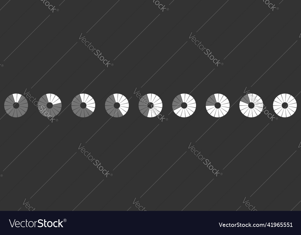 Preloader circular loading bar pie chart vector image Preloader circular loading bar pie chart