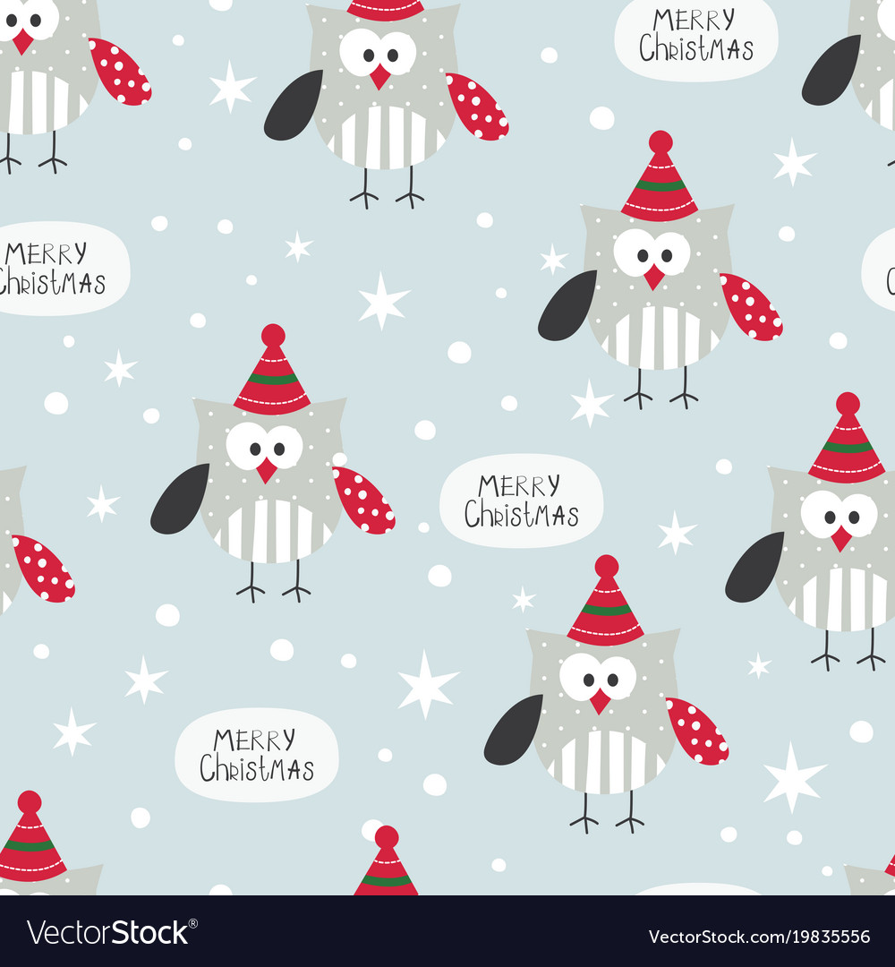 Charming Winter Owl Pattern