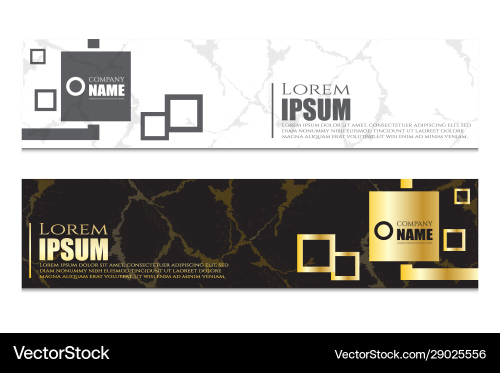 Collection Modern Abstract Banner Designs With Vector Image