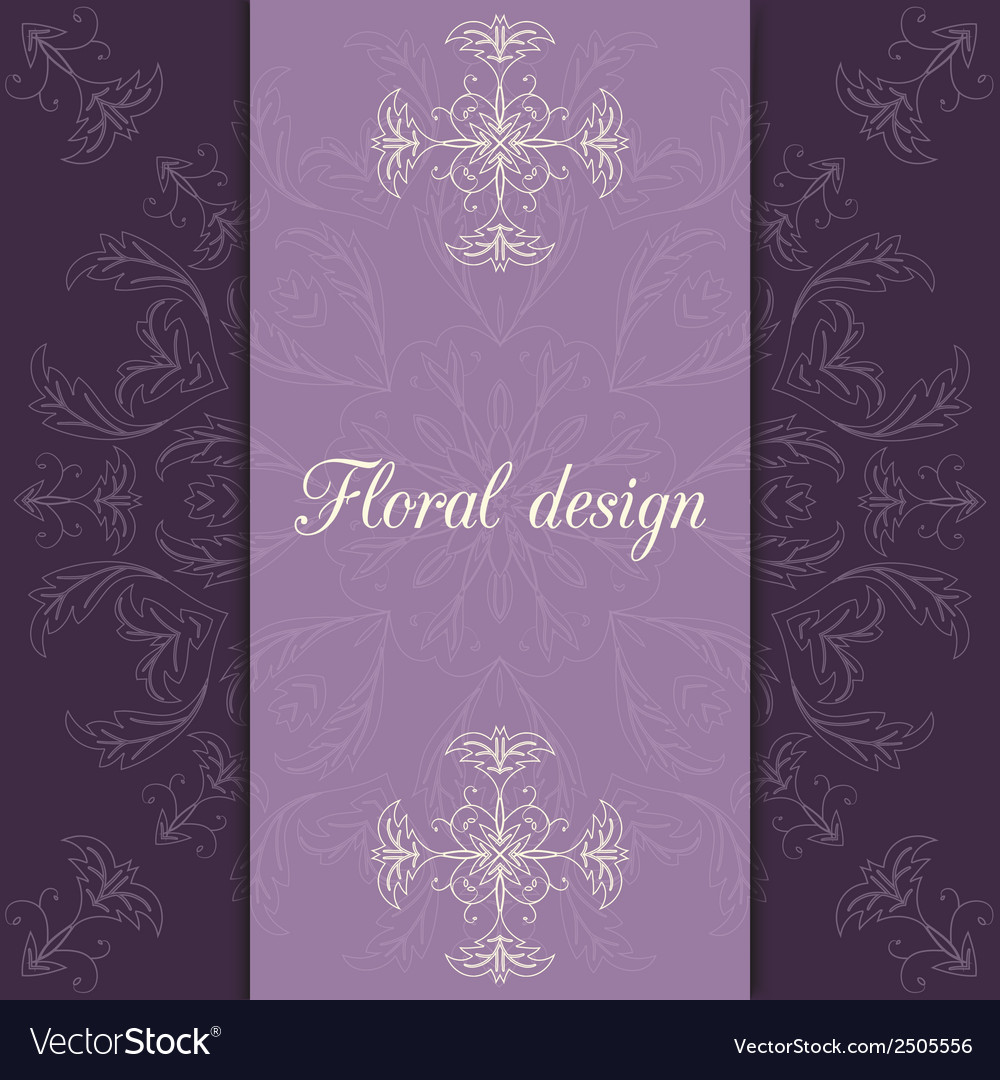 Flower design card