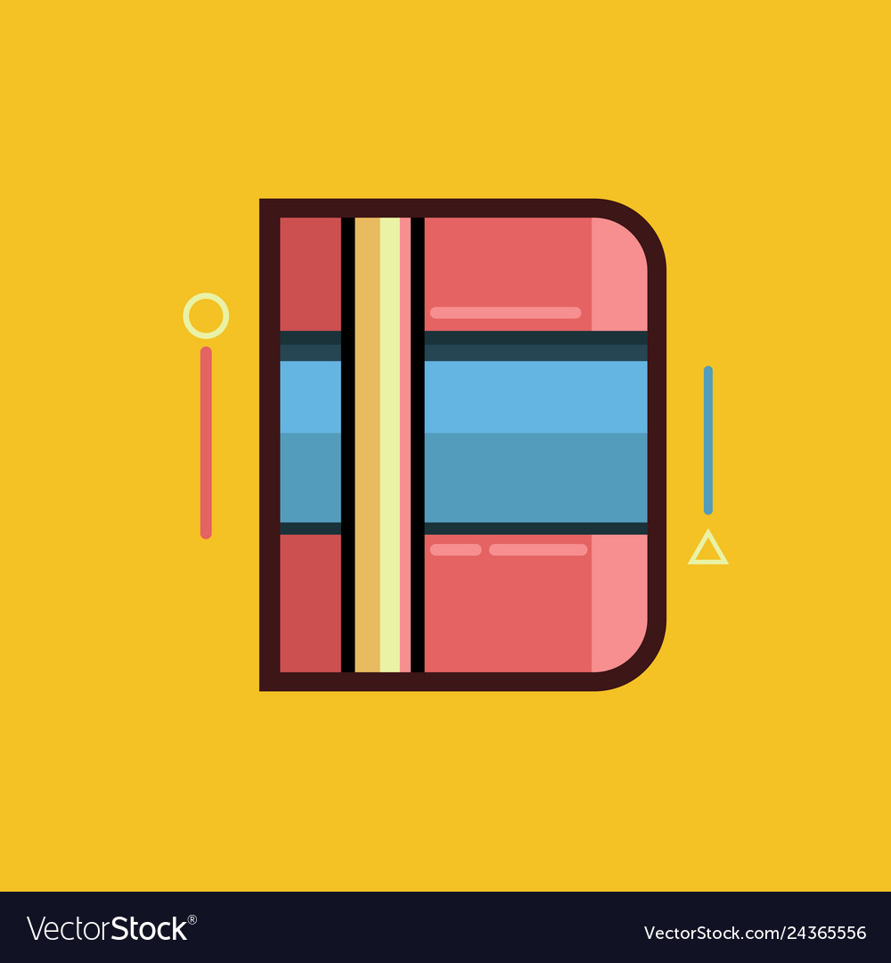 Notebook Icon Set - Flat Style