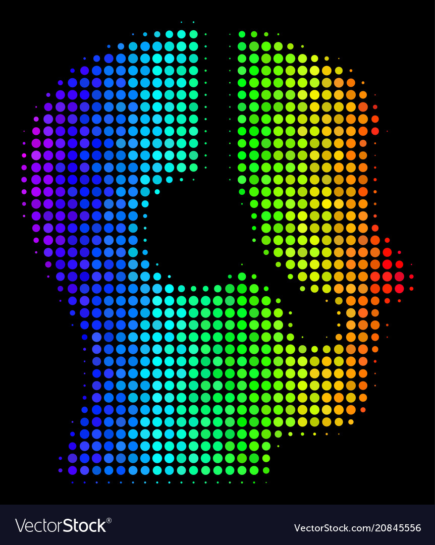 Spectrum dot operator icon vector image Spectrum dot operator icon
