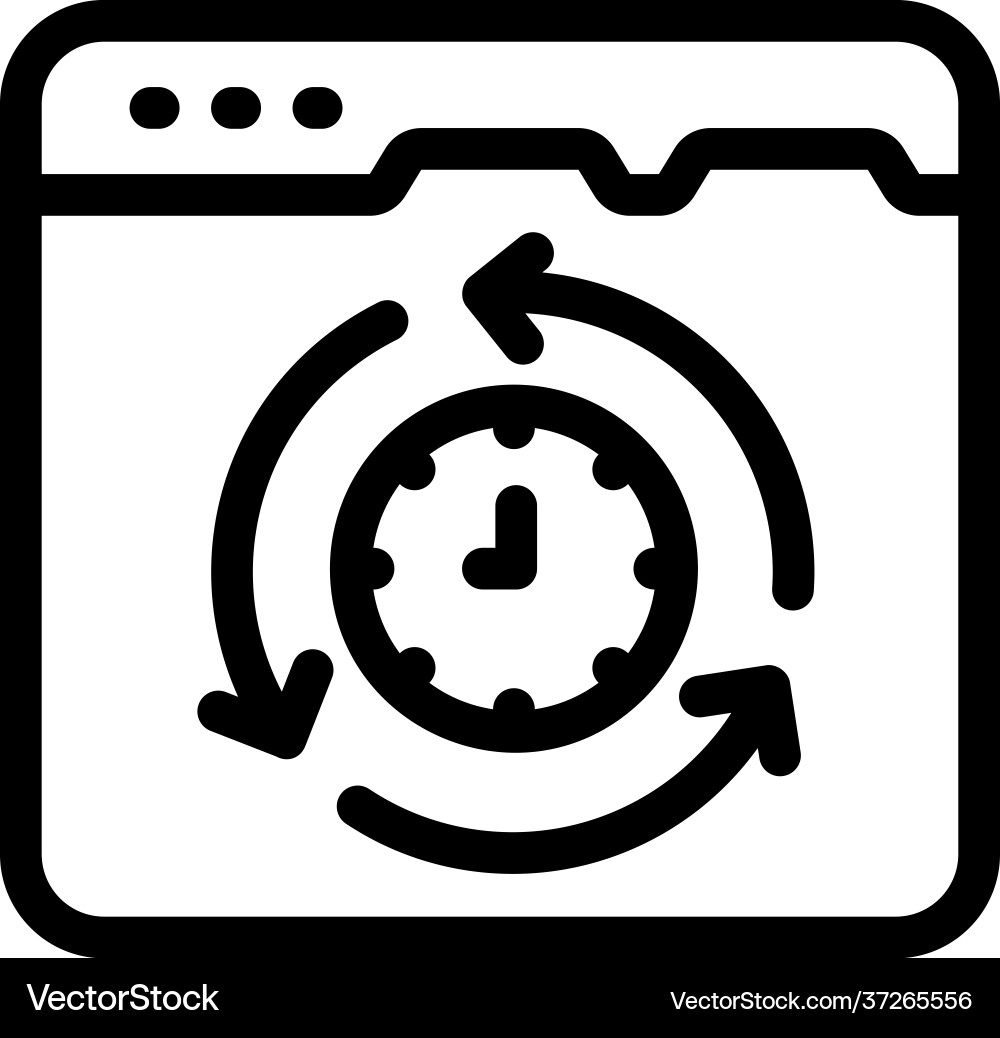 Webpage speed Royalty Free Vector Image - VectorStock