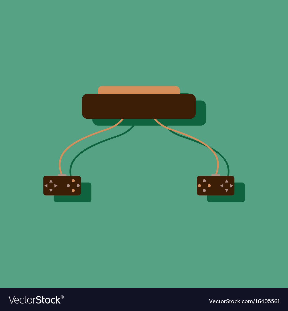Flat icon design collection children game console