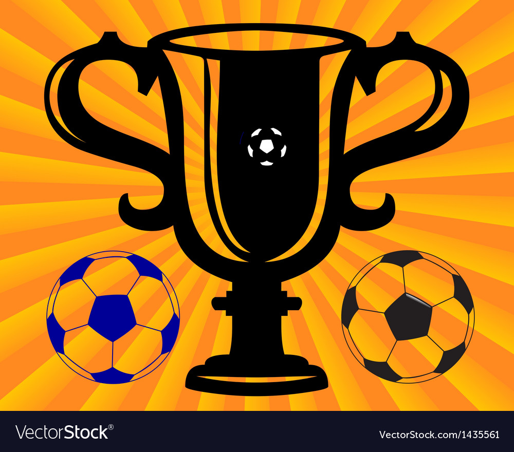 Football cup Royalty Free Vector Image - VectorStock