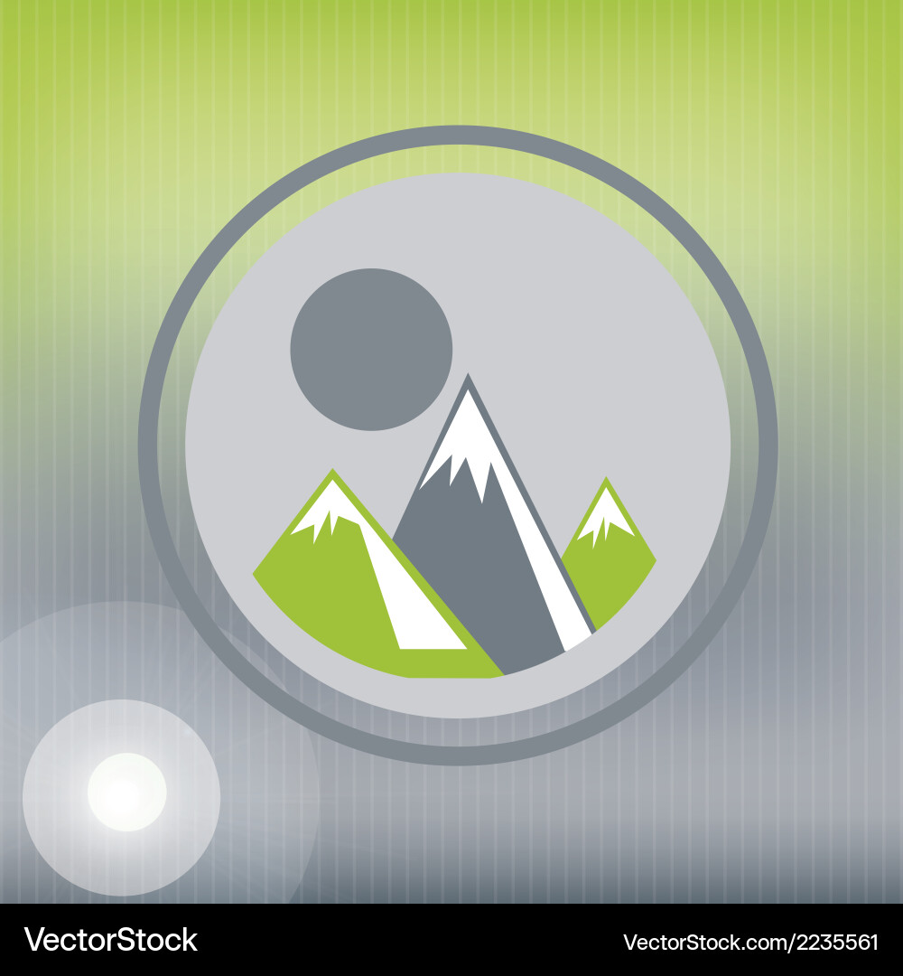 Forest design over gray background Royalty Free Vector Image