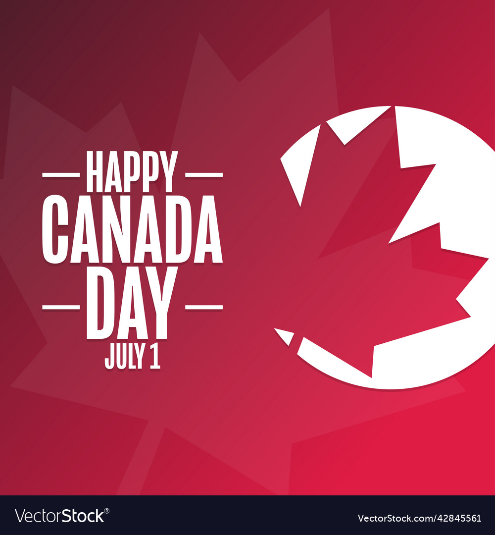 Happy canada day july 1 holiday concept Royalty Free Vector