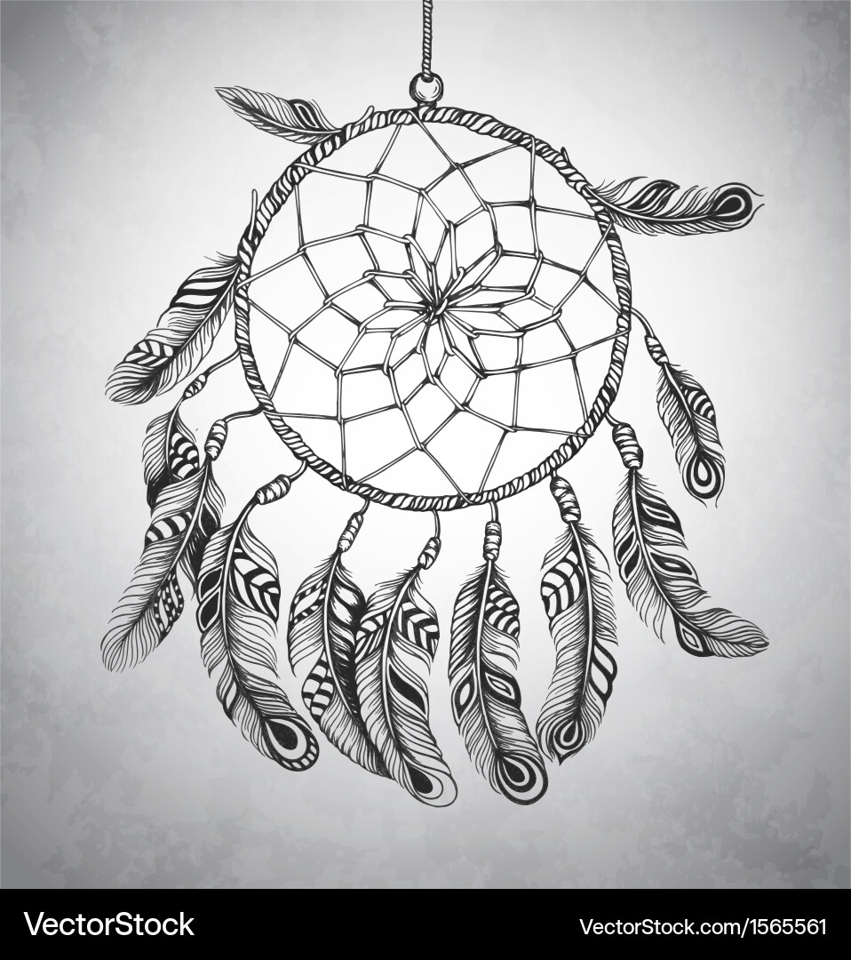 Indian dream catcher Royalty Free Vector Image