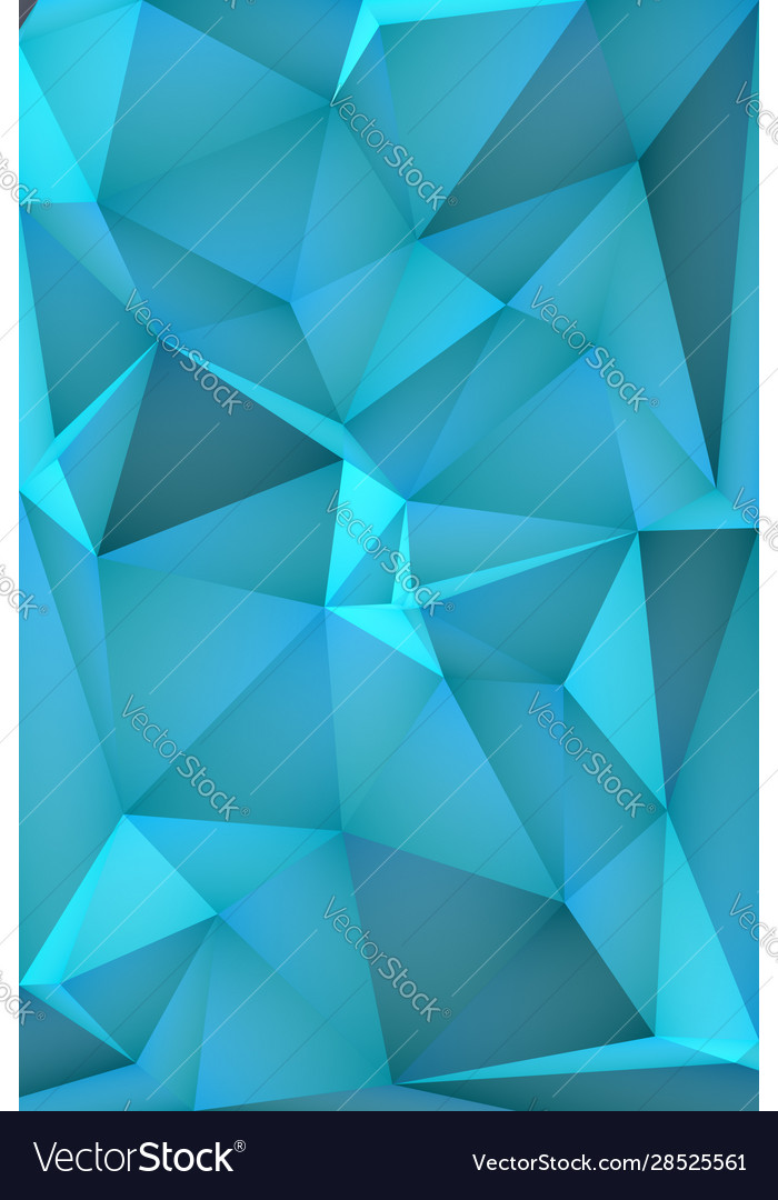 Multi-color geometric triangular low poly vector image Multi-color geometric triangular low poly