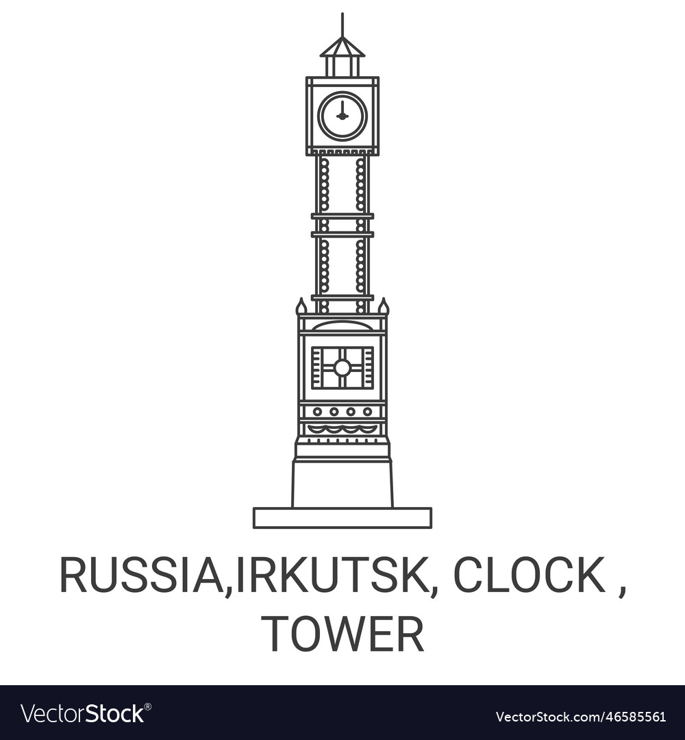 Russiairkutsk clock tower travel landmark