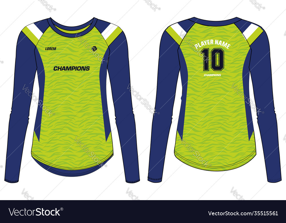 long sleeve sports jersey