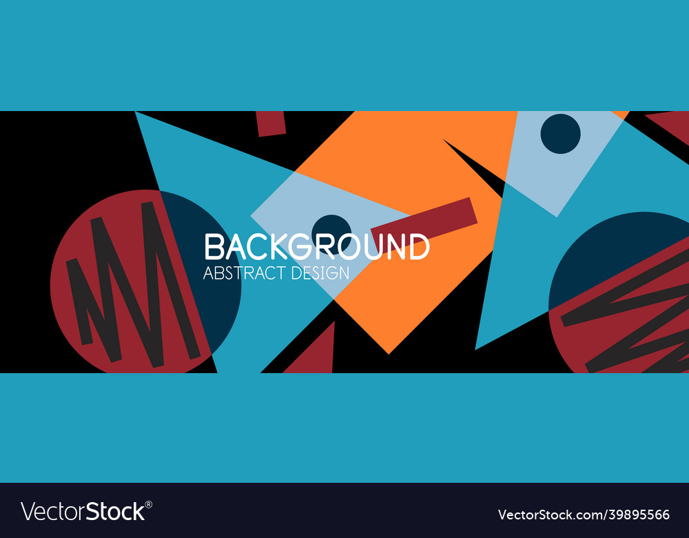 Abstract background with blocks lines geometric vector image Abstract background with blocks lines geometric
