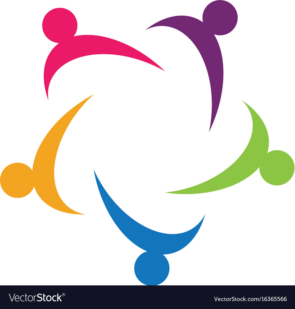 Community network and social icon design template