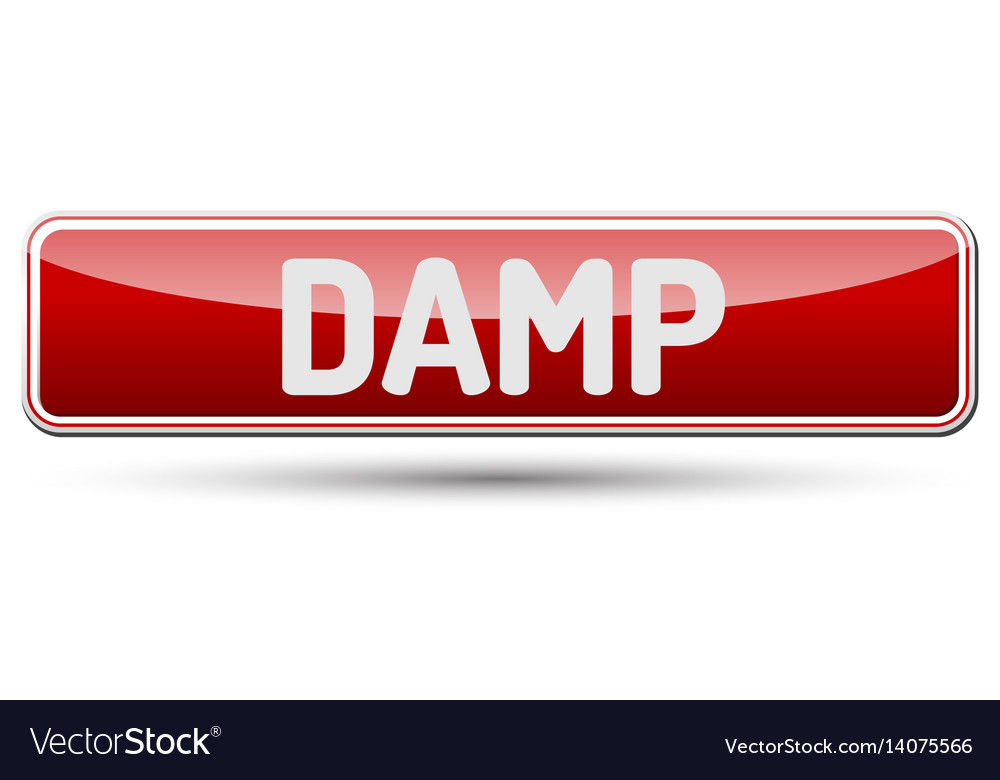 Damp - abstract beautiful button with text