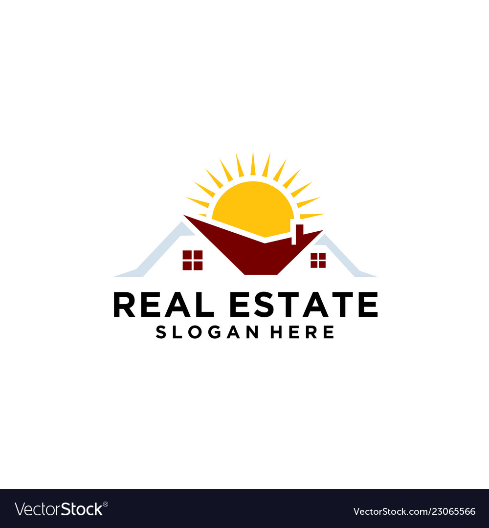 Home real estate logo Royalty Free Vector Image