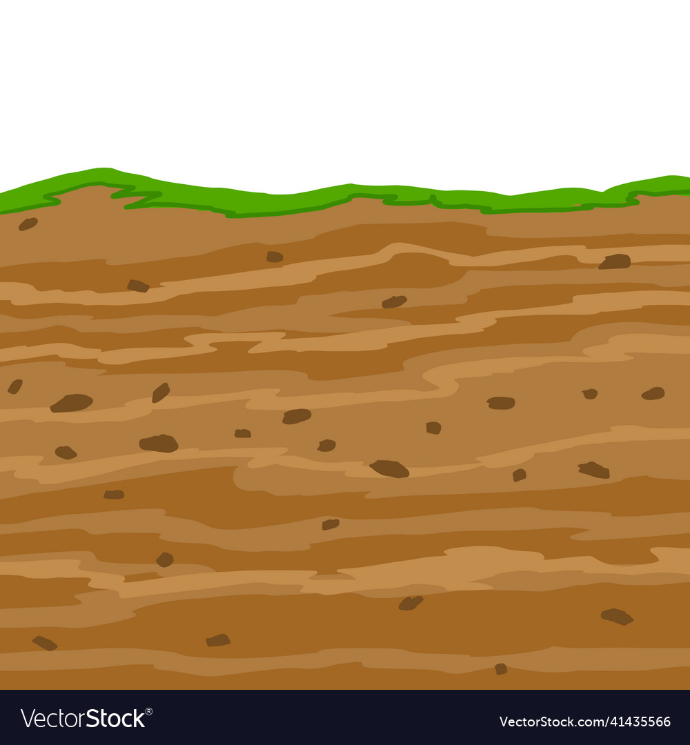 Land in the section underground background Vector Image