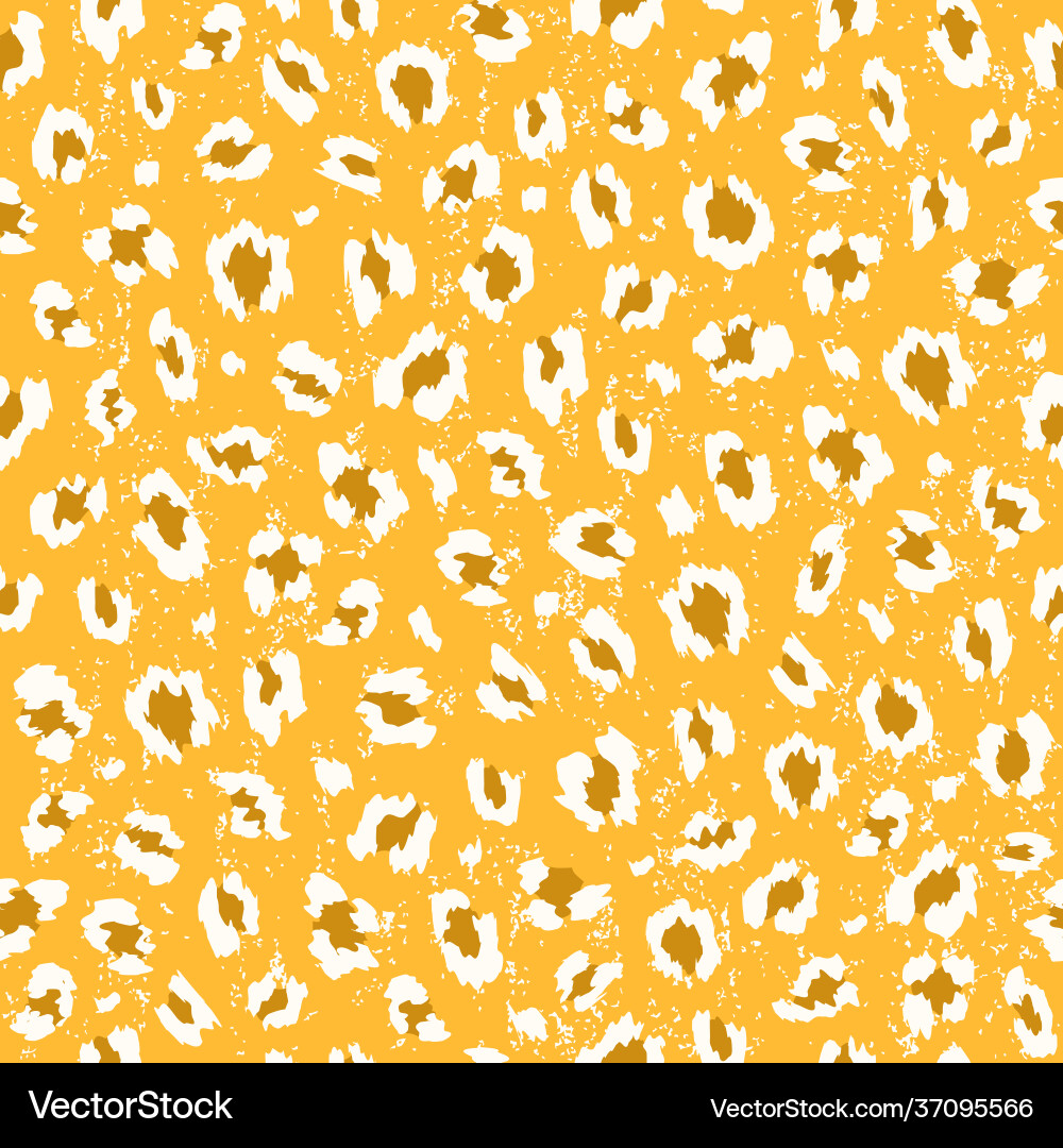 Leopard fur seamless pattern Royalty Free Vector Image