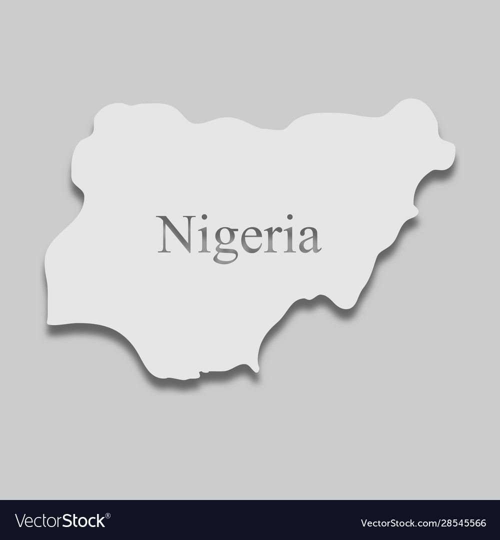 Map nigeria Royalty Free Vector Image - VectorStock