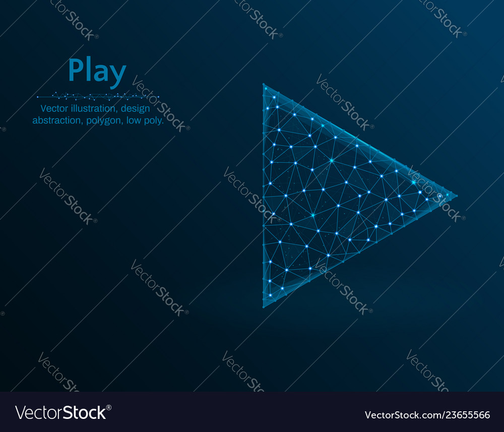 Multimedia Play Icon - Polygon
