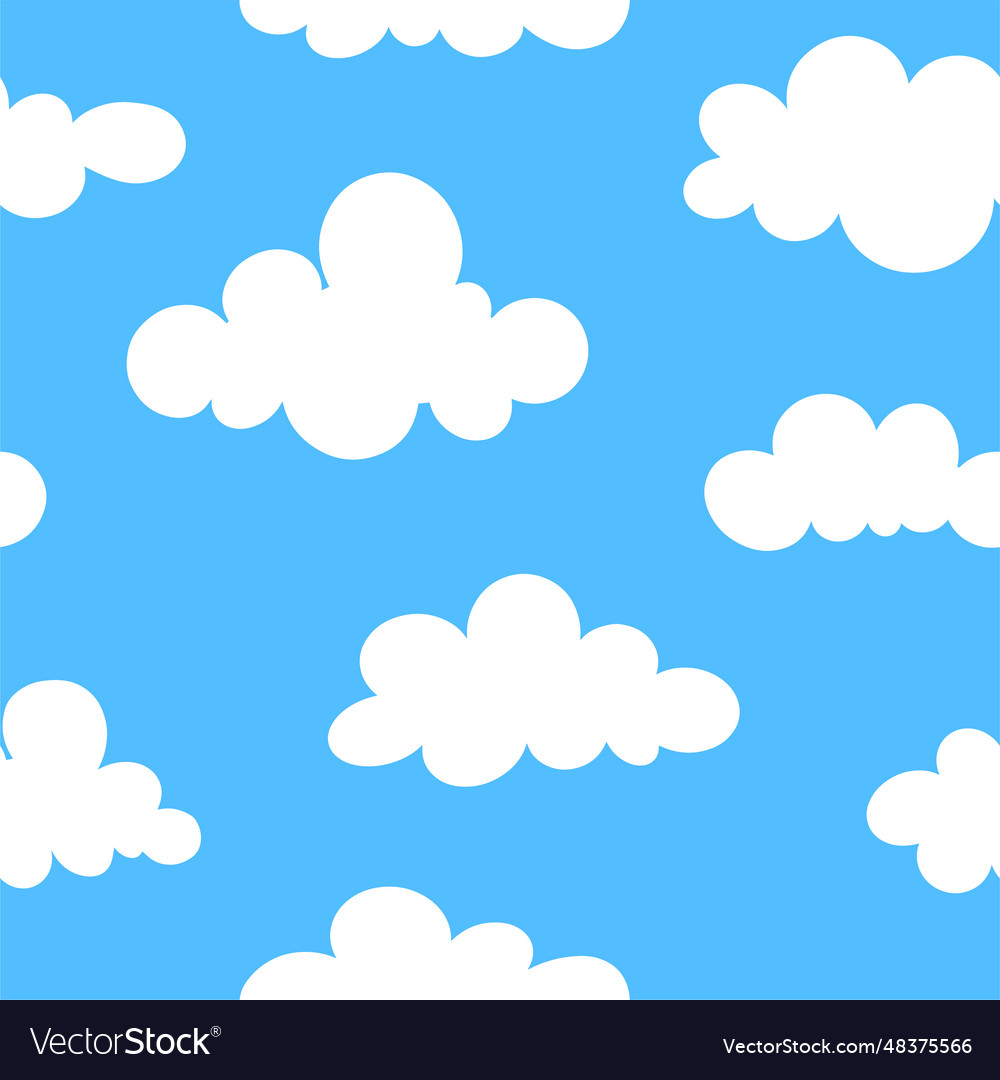 Naive White Clouds Pattern