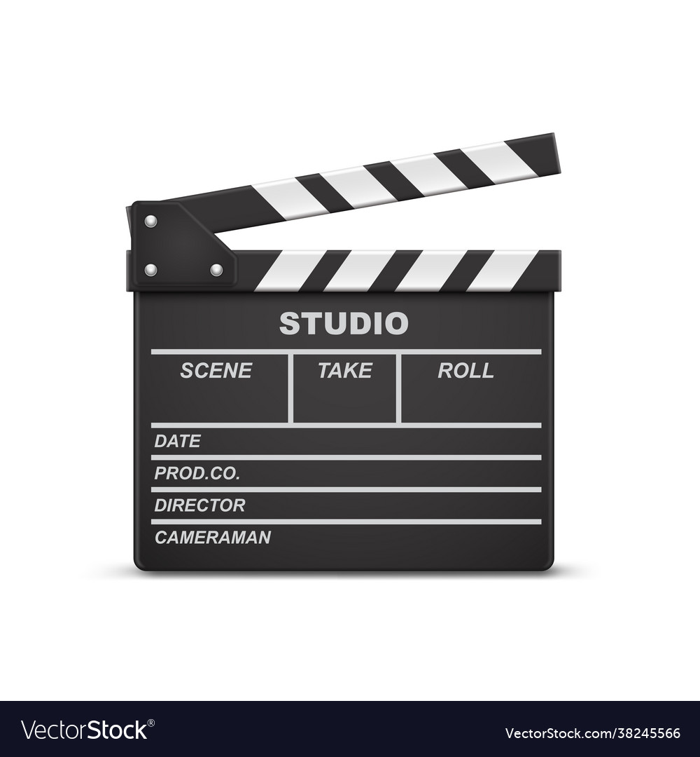 Open movie clapperboard