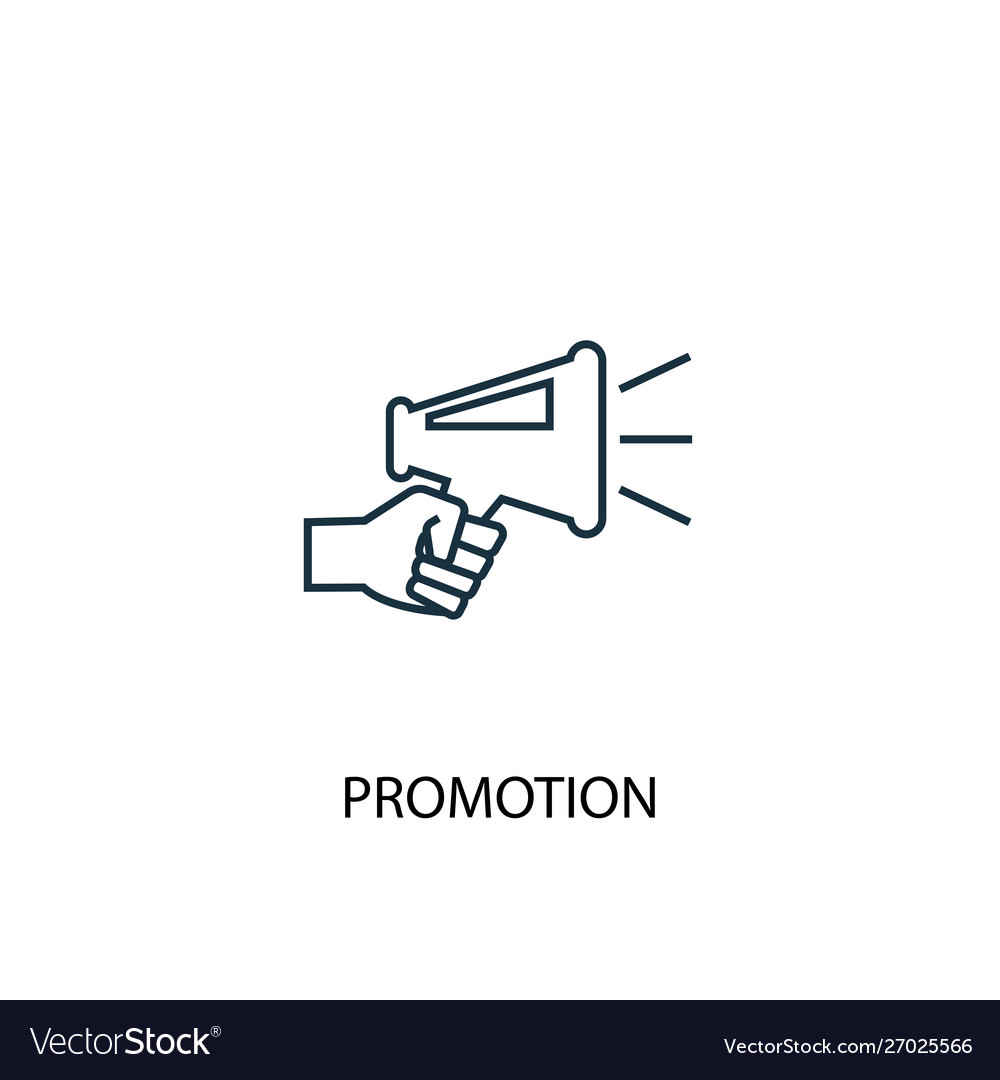 Promotion concept line icon simple element