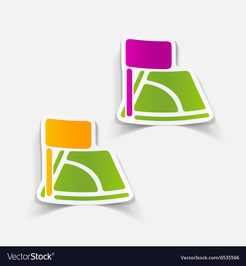 Realistic design element angle