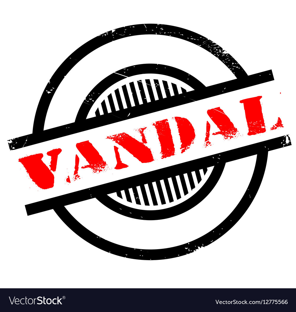 Vandal rubber stamp