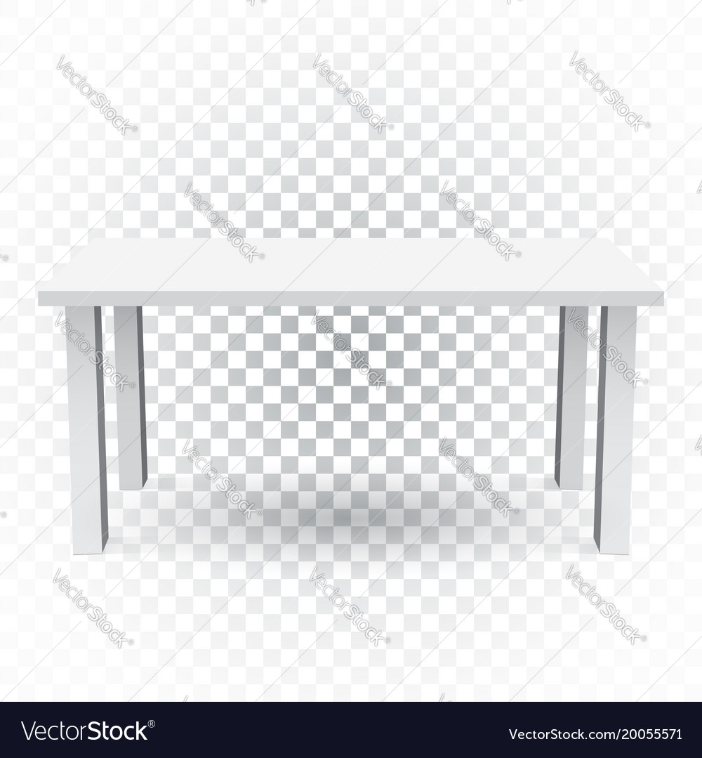 3d table for object presentation empty white top