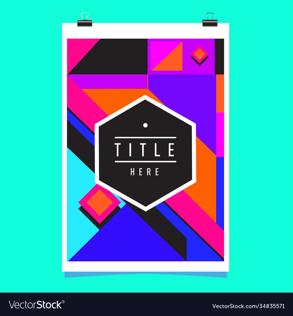 Abstract colorful geometric pattern background