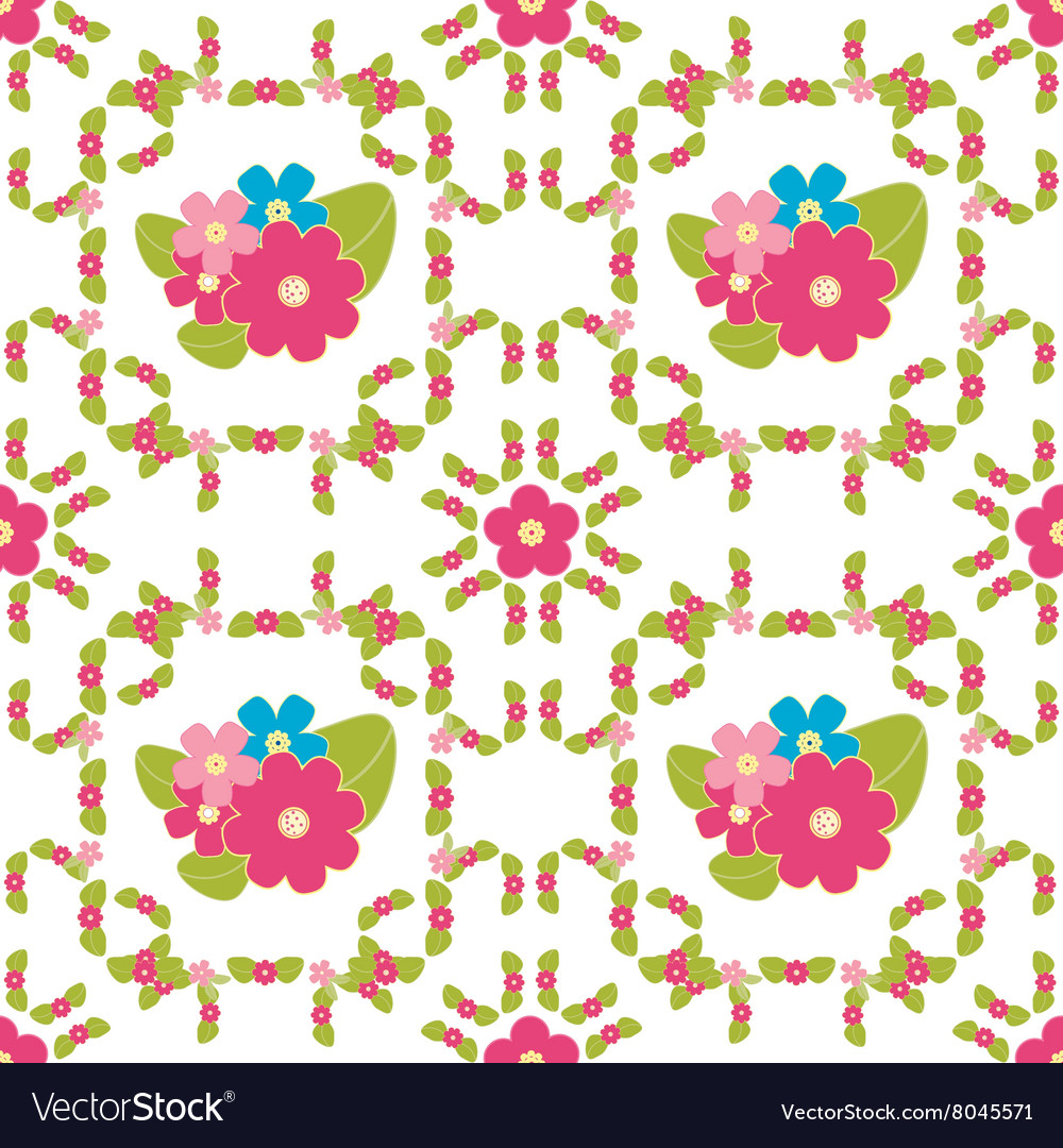 Floral background seamless pattern