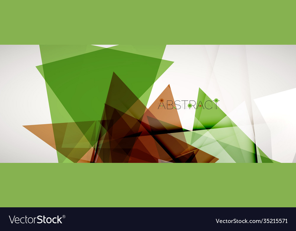 Geometric abstract background color triangle vector image Geometric abstract background color triangle