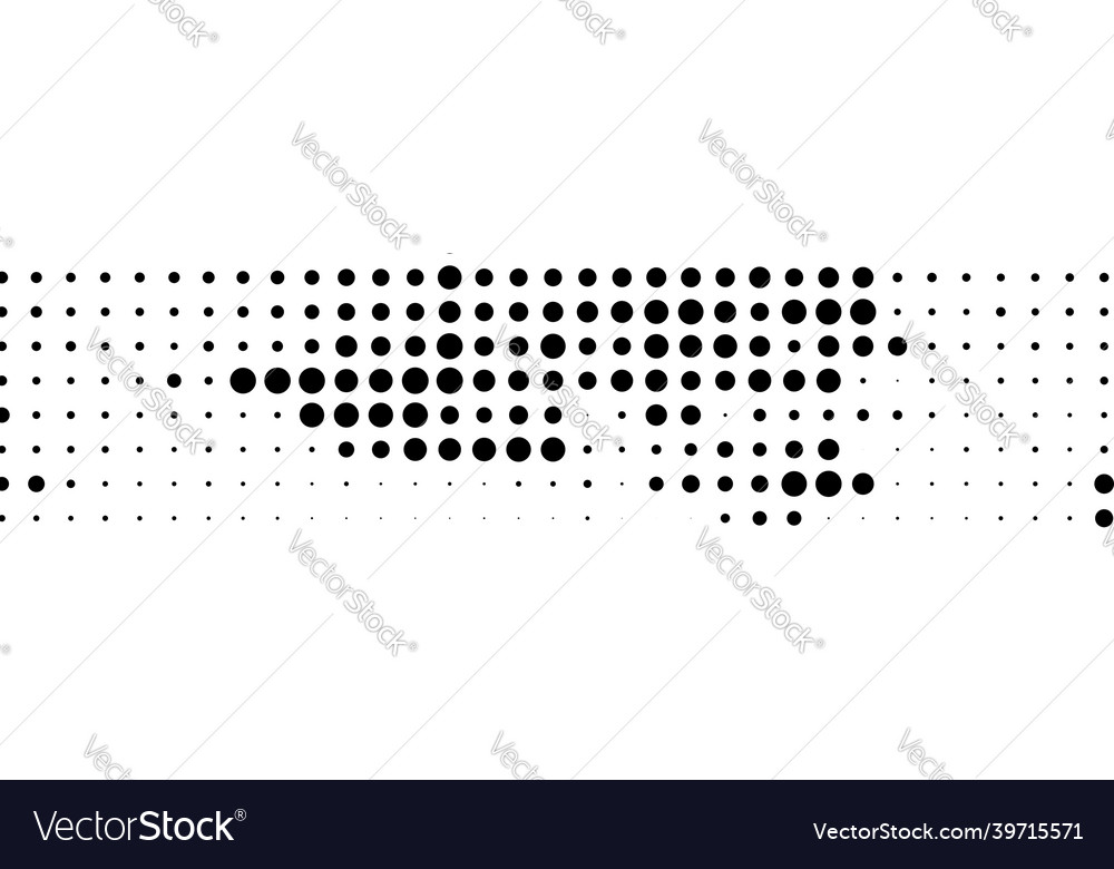 Halftone random circles dots pattern vector image Halftone random circles dots pattern