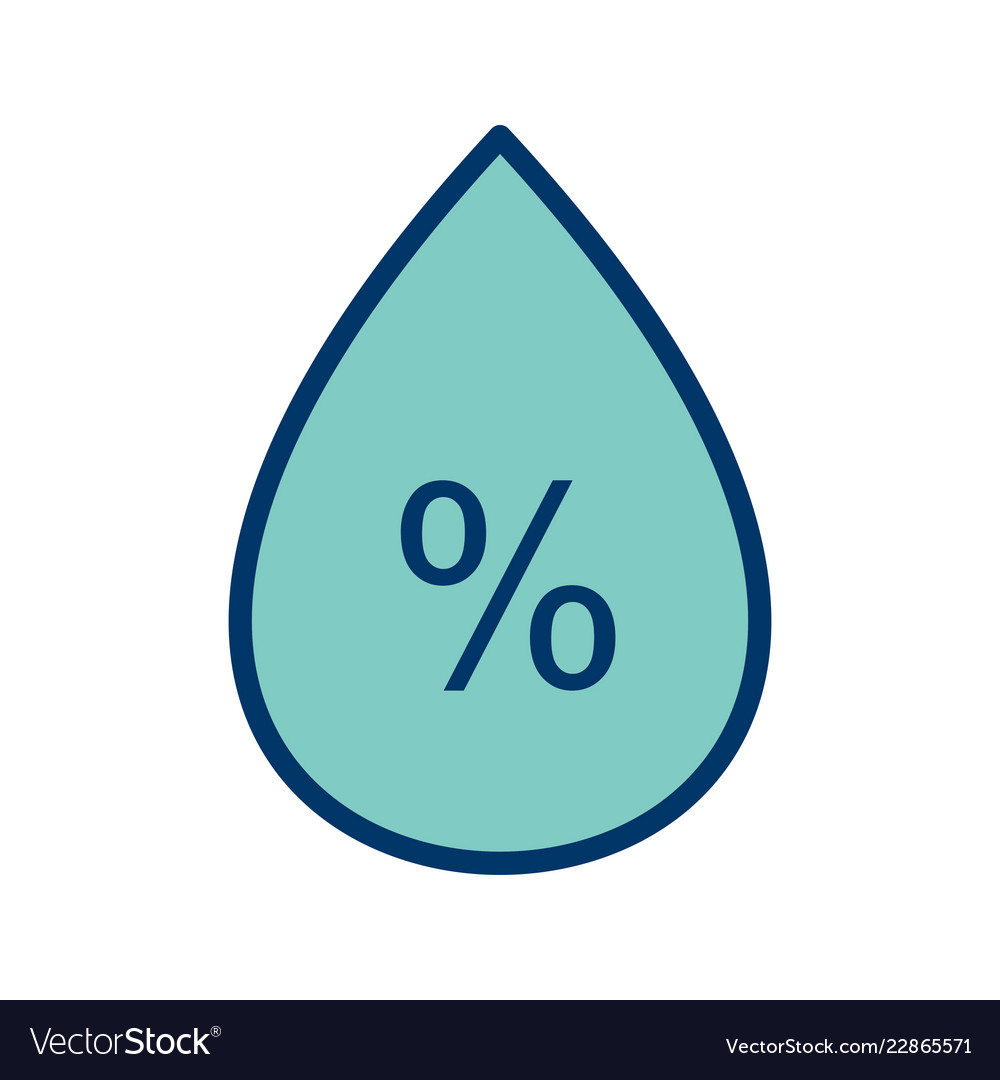 Humidity icon Royalty Free Vector Image - VectorStock