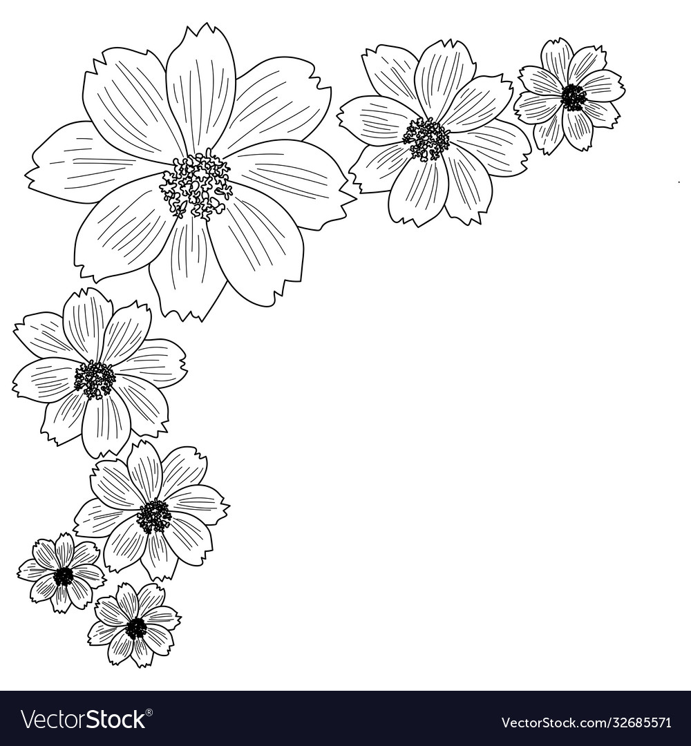 Rose And Narcissus Flowers Corner Frame Design Element Royalty Free SVG,  Cliparts, Vectors, and Stock Illustration. Image 64446506.