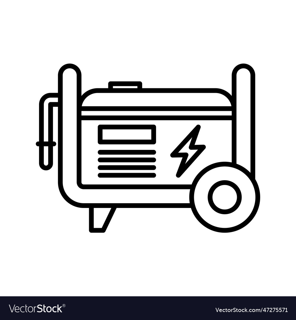 Portable power generator icon home electric