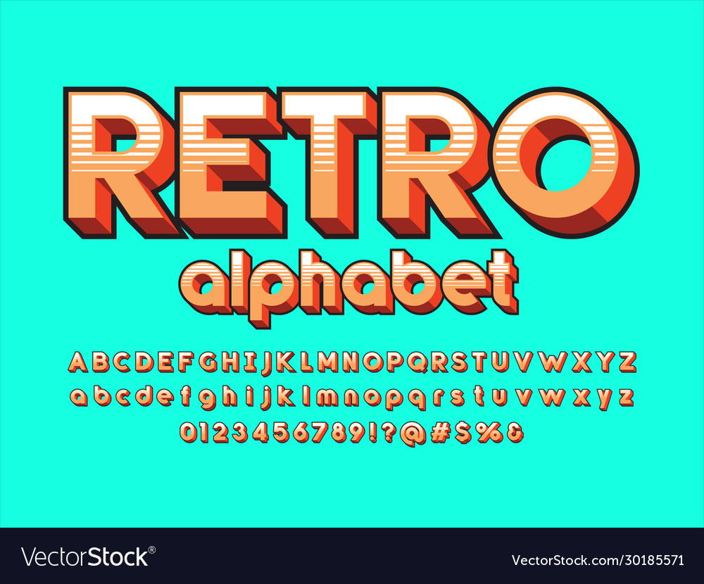 Retro font