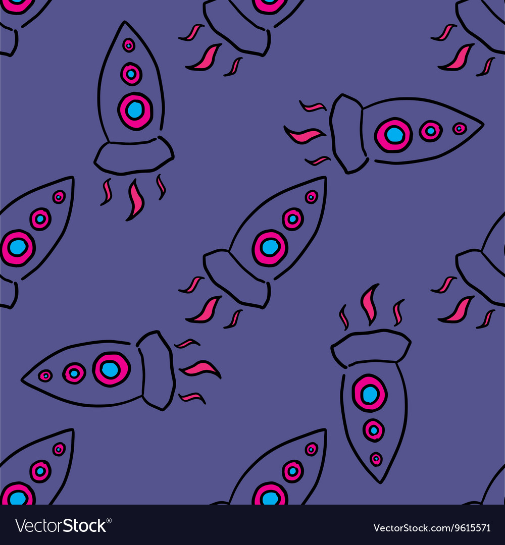 Rocket patterned background
