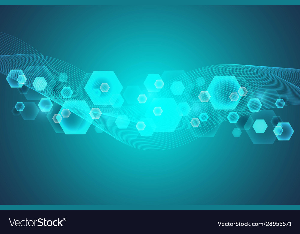 Science network pattern connecting lines and dots vector image Science network pattern connecting lines and dots