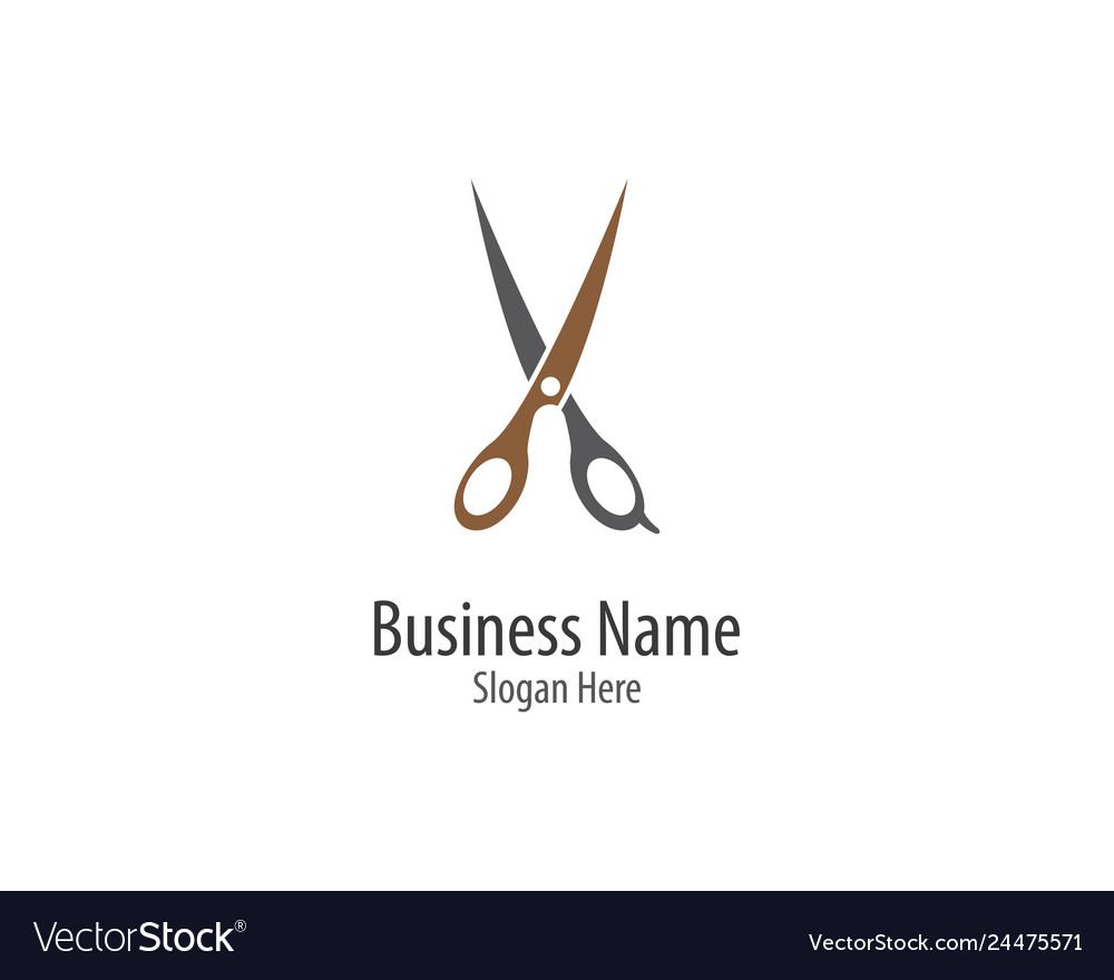 Scissors logo template icon