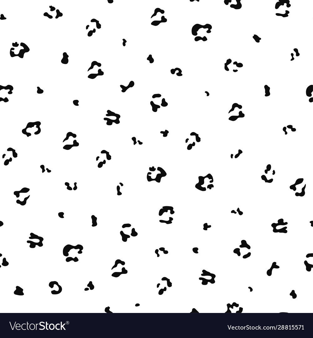 Seamless leopard pattern print vector image Seamless leopard pattern print