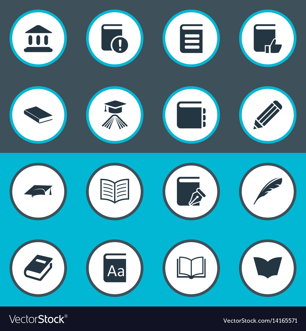Set of simple knowledge icons