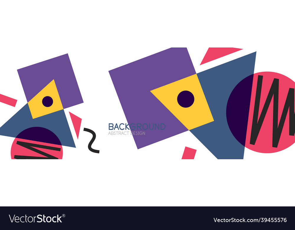 Abstract background blocks lines triangles vector image Abstract background blocks lines triangles