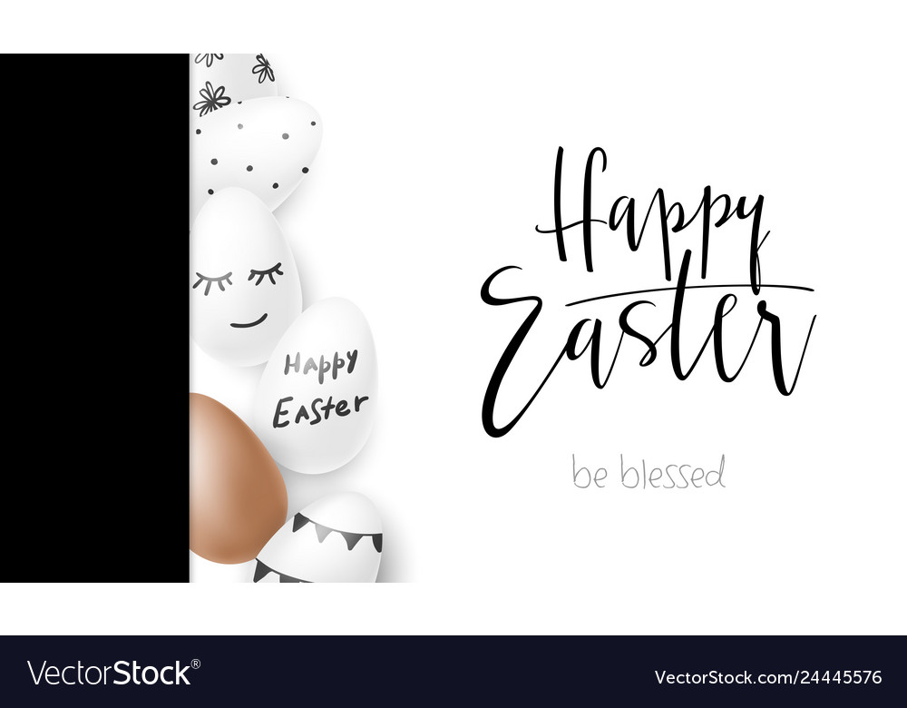 Easter day greetings banner